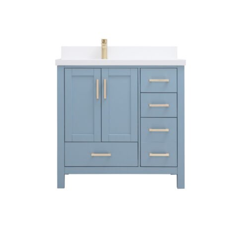 Royal Tallahassee Collection 32 inch Polar Blue Bathroom Vanity